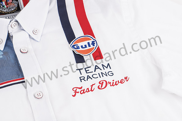 99A001040794 - GULF RACING SHIRT - WHITE for Porsche 