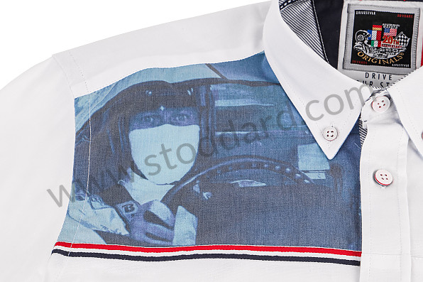99A001040794 - GULF RACING SHIRT - WHITE for Porsche 