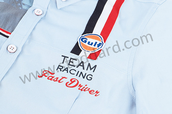 99A001040799 - GULF RACING WOMEN SHIRT - BLUE for Porsche 