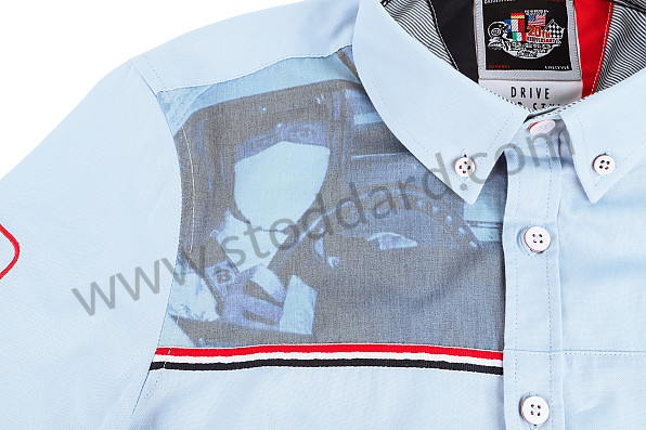 99A001040801 - GULF RACING WOMEN SHIRT - BLUE for Porsche 