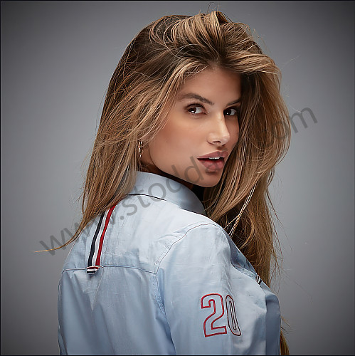 99A001040801 - GULF RACING WOMEN SHIRT - BLUE for Porsche 