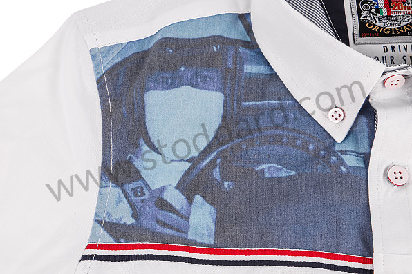 99A001040802 - GULF RACING WOMEN SHIRT - WHITE for Porsche 
