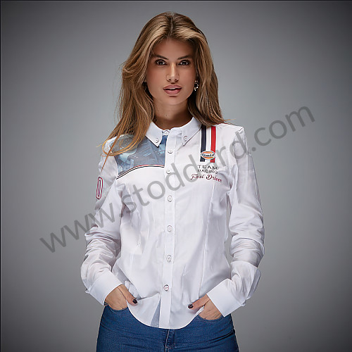 99A001040802 - GULF RACING WOMEN SHIRT - WHITE for Porsche 