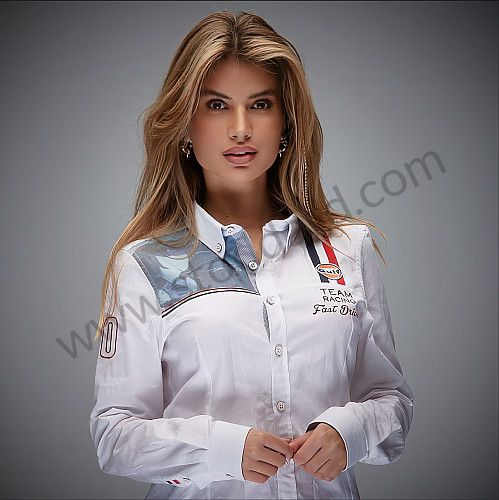 99A001040802 - GULF RACING WOMEN SHIRT - WHITE for Porsche 