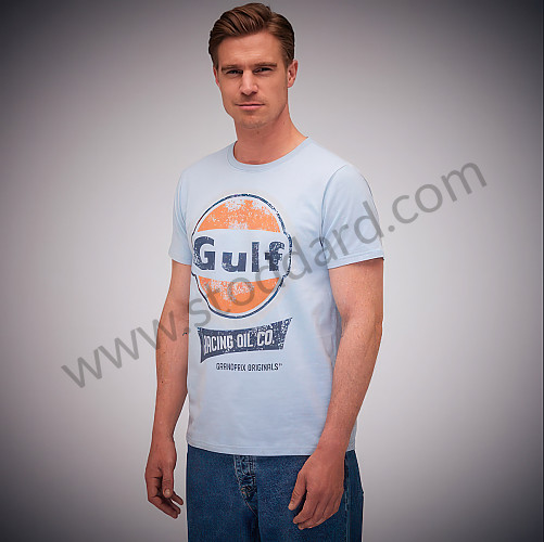 99A001041076 - GULF OIL RACING T-SHIRT - BLUE for Porsche 
