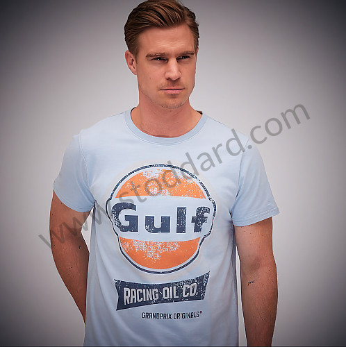 99A001041076 - GULF OIL RACING T-SHIRT - BLUE for Porsche 