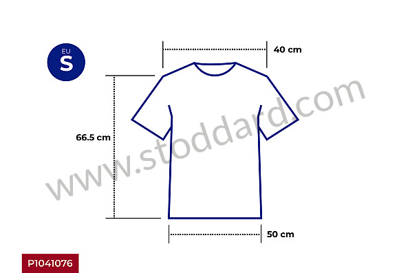 99A001041076 - GULF OIL RACING T-SHIRT - BLUE for Porsche 