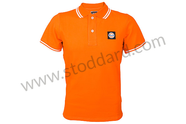 99A001041406 - GULF POLO SHIRT - ORANGE for Porsche 