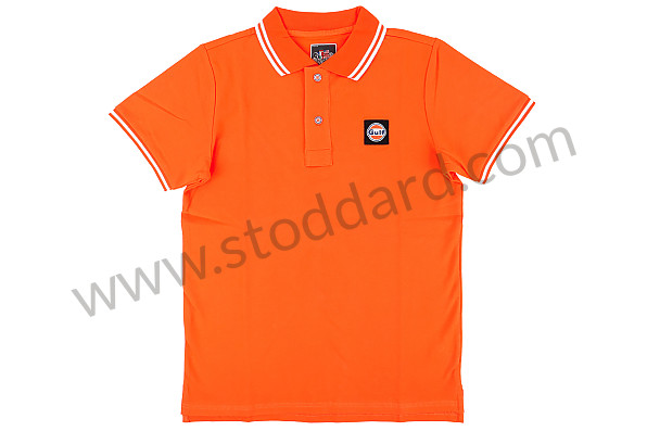 99A001041406 - GULF POLO SHIRT - ORANGE for Porsche 