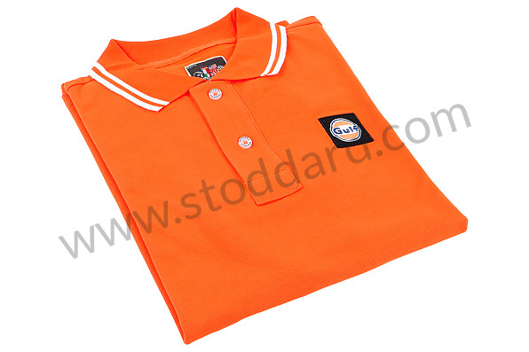 99A001041406 - GULF POLO SHIRT - ORANGE for Porsche 