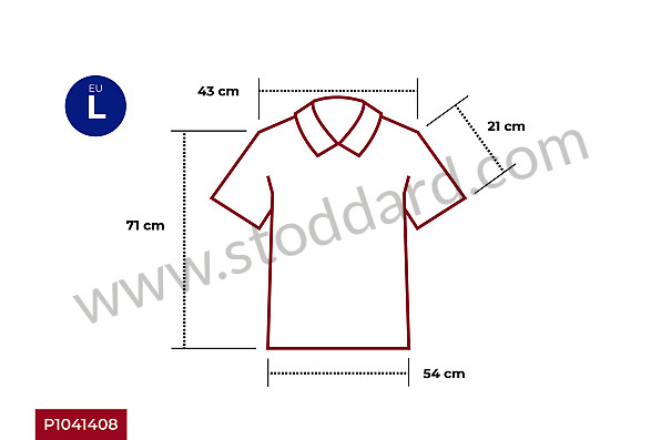 99A001041408 - GULF POLO SHIRT - ORANGE for Porsche 