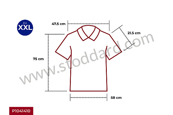 99A001041410 - GULF POLO SHIRT - ORANGE for Porsche 