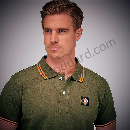99A001041413 - POLO SHIRT GULF - OLIVE for Porsche 