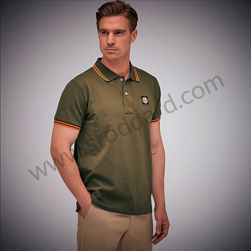 99A001041416 - POLO SHIRT GULF - OLIVE for Porsche 