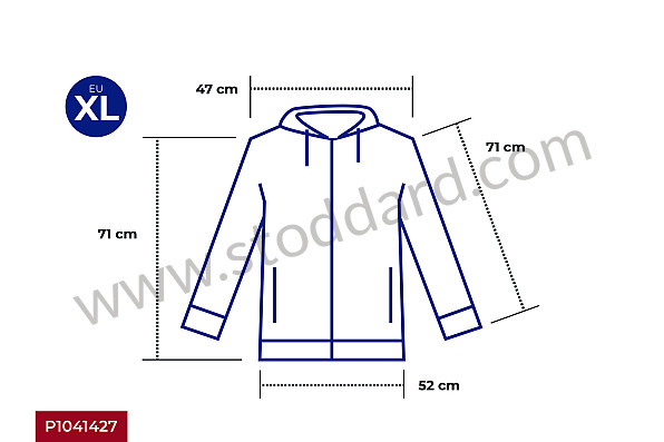 99A001041427 - GULF WATERPROOF JACKET for Porsche 