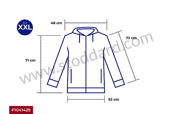 99A001041428 - GULF WATERPROOF JACKET for Porsche 