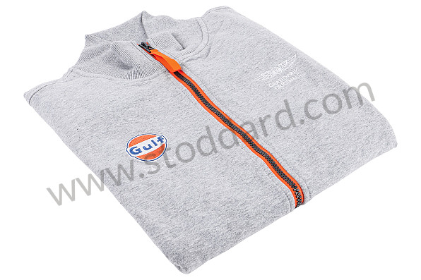 99A001041446 - SWEATSHIRT ZIP GULF SMART RACING - GREY for Porsche 