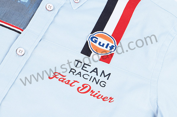99A001041609 - GULF RACING SHIRT - BLUE for Porsche 