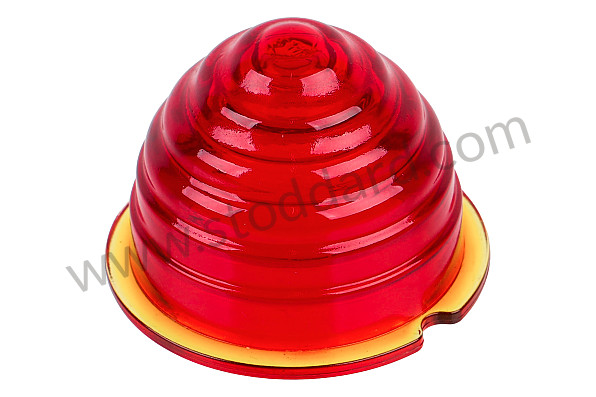 99A001041629 - FIRE GLASS 356 RED 43MM / DIAMETER 58MM for Porsche 356A &bull; 1955 &bull; 1300 S (589/2) &bull; Speedster A T1 &bull; Manual Gearbox, 4 Speed