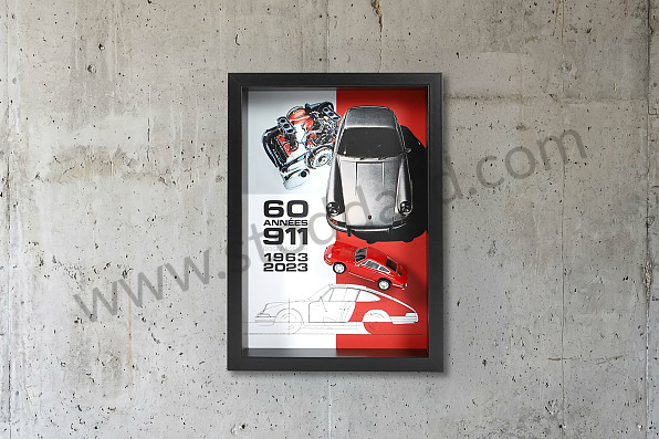 99A001050545 - FRAME 911 SPECIAL 60TH ANNIVERSARY RED for Porsche 
