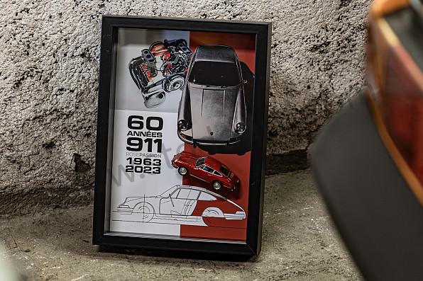 99A001050545 - FRAME 911 SPECIAL 60TH ANNIVERSARY RED for Porsche 