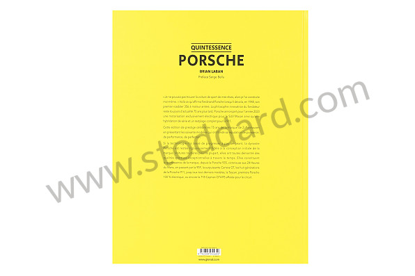 99A001050808 - PORSCHE QUINTESSENCE BOOK (FR) for Porsche 
