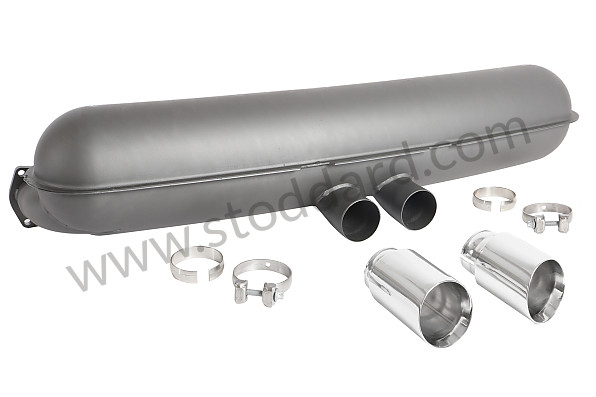 99A001055228 - METAL MUFFLER 911 2.7 3.0 3.2 75-89 LOOK GT3 OUTPUTS for Porsche 911 87-89 &bull; 1987 &bull; 3.2 G50 &bull; Cabrio &bull; Manual Gearbox, 5 Speed