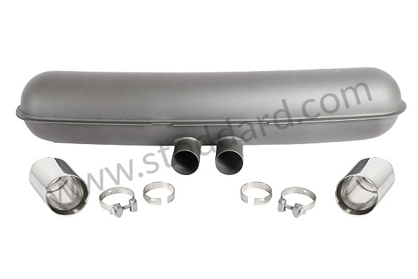 99A001055228 - METAL MUFFLER 911 2.7 3.0 3.2 75-89 LOOK GT3 OUTPUTS for Porsche 911 87-89 &bull; 1987 &bull; 3.2 G50 &bull; Cabrio &bull; Manual Gearbox, 5 Speed