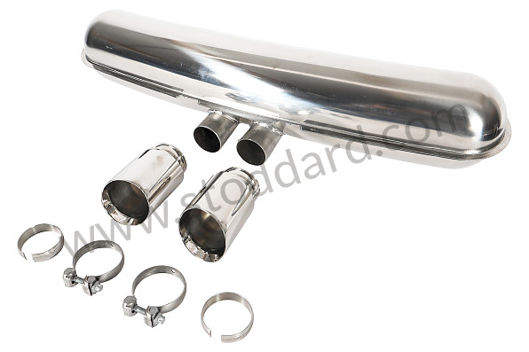 99A001055230 - STAINLESS STEEL SILENCER 911 84-89 GT3 LOOK OUTLETS for Porsche 911 87-89 &bull; 1988 &bull; 3.2 G50 &bull; Coupe &bull; Manual Gearbox, 5 Speed