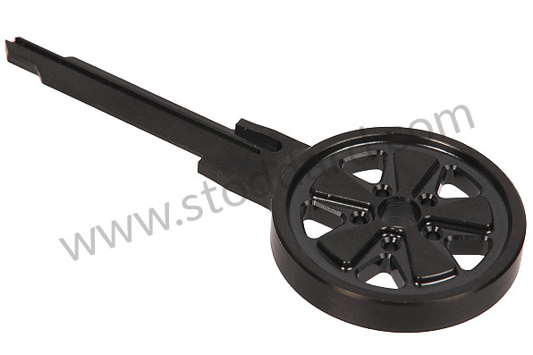 99A001055261 - ENGRAVING KEY - FUCHS RIM STYLE BLACK STEEL FOR 911 / 914 / 959 70-98 for Porsche 