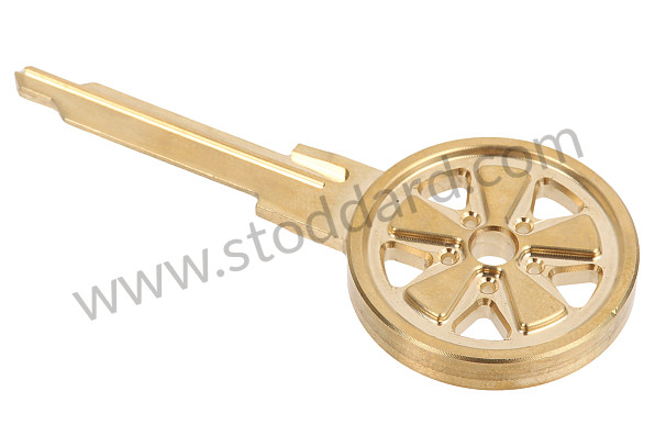99A001055263 - ENGRAVING KEY - FUCHS RIM STYLE BRASS GOLD FOR 911 / 914 / 959 70-98 for Porsche 