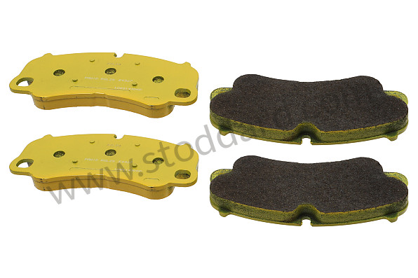 99A001056638 - PAGID YELLOW FRONT PLATE for Porsche 