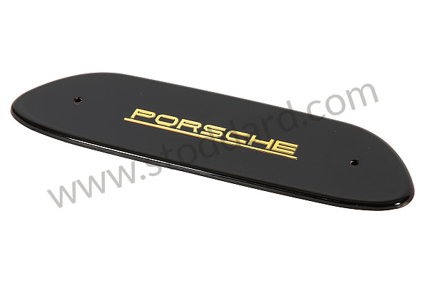 99A001056656 - MONOGRAM RADIO COVER WITH GOLDEN WRITING for Porsche 356A &bull; 1955 &bull; 1300 (506/2) &bull; Cabrio A T1 &bull; Manual Gearbox, 4 Speed