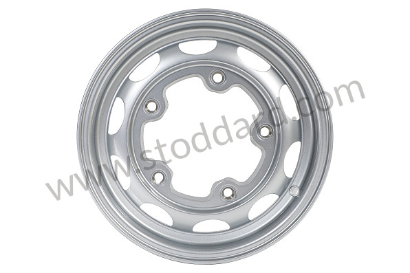 99A001059960 - STEEL RIM 5X15 ET24 WITH TUV APPROVED for Porsche 356A &bull; 1955 &bull; 1300 (506/2) &bull; Cabrio A T1 &bull; Manual Gearbox, 4 Speed