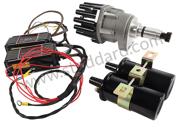 99A001060911 - COMPLETE IGNITION KIT WITH DOUBLE IGNITER + DOUBLE HOUSING + HARNESS + COILS for Porsche 911 65-69 &bull; 1969 &bull; 2.0T &bull; Coupe &bull; Manual Gearbox, 5 Speed