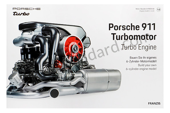 99A001062453 - 1/3 SCALE 911 TURBO ENGINE WITH SOUND AND ENGINE MOTION (ENGLISH & GERMAN) for Porsche 