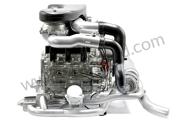 99A001062453 - 1/3 SCALE 911 TURBO ENGINE WITH SOUND AND ENGINE MOTION (ENGLISH & GERMAN) for Porsche 