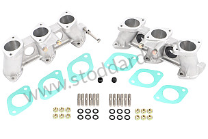INTAKE MANIFOLD SET, CIS INJECTION 46X39 MM, HIGH VERSION (100 MM), RENNSPORT FINISH 46x39x100 MM (99A001063208)