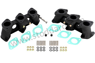 INTAKE MANIFOLD SET, CARBURETOR OR MFI 40X37MM, HIGH VERSION (100MM), RENNSPORT FINISH 40x37x100 MM (99A001063209)