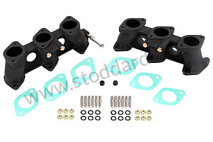 INTAKE MANIFOLD SET, CARBURETOR OR MFI 46X39MM, HIGH VERSION (100MM), RENNSPORT FINISH 46x39x100 MM (99A001063210)