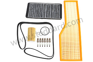 MAINTENANCE KIT - 996 C2 / C4 / C4S 2002-2005 (MODEL WITH AIR CONDITIONING AND CABIN FILTER WITH ACTIVATED CHARCOAL)  (99A001063280)