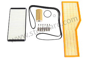 MAINTENANCE KIT - 996 C2 / C4 / C4S 2002-2005 (MODEL WITH AIR CONDITIONING AND CABIN FILTER WITHOUT ACTIVATED CHARCOAL)  (99A001063281)