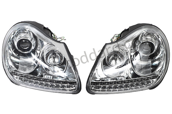 99A001064184 - FRONT HEADLIGHTS WITH LED INDICATOR for Porsche Cayenne 955 03-06 &bull; 2003 &bull; Cayenne S V8 &bull; Manual Gearbox, 6 Speed