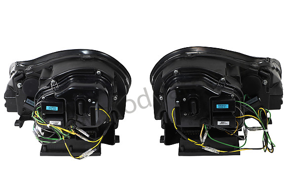 99A001064185 - BLACK FRONT HEADLIGHTS WITH LED INDICATOR for Porsche Cayenne 955 03-06 &bull; 2003 &bull; Cayenne V6 &bull; Manual Gearbox, 6 Speed