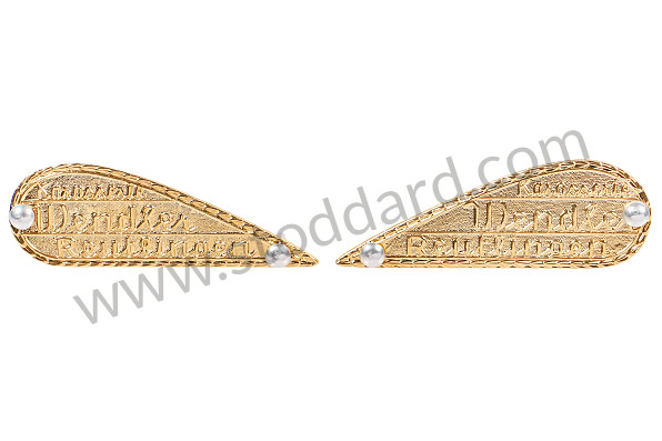 99A001067371 - PAIR OF WENDLER BODYWORK BADGES for Porsche 