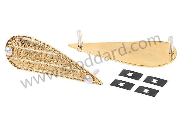 99A001067371 - PAIR OF WENDLER BODYWORK BADGES for Porsche 