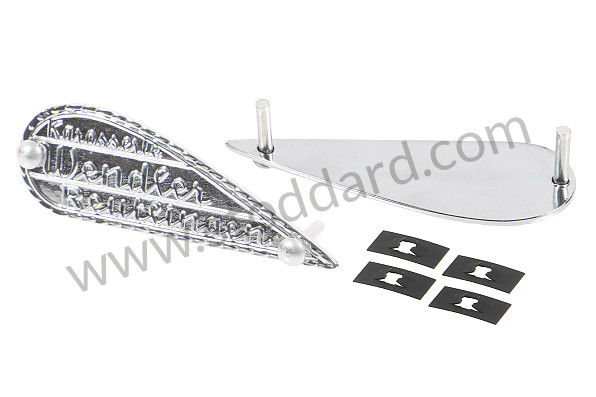 99A001067372 - PAIR OF WENDLER BODYWORK BADGES for Porsche 
