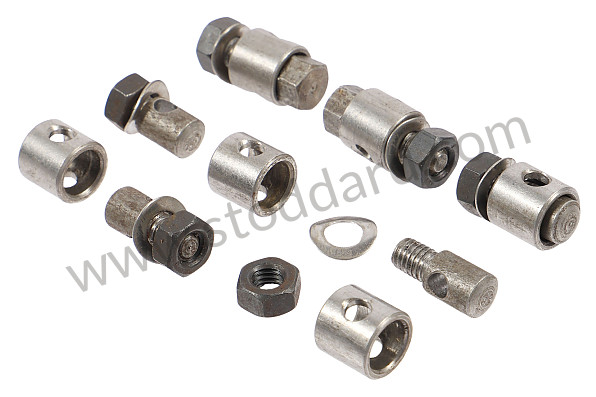 99A001068569 - NUTS KIT FOR HEATER BOX LEVER for Porsche 356C &bull; 1963 &bull; 1600 C (616/15) &bull; Cabrio C &bull; Manual Gearbox, 4 Speed