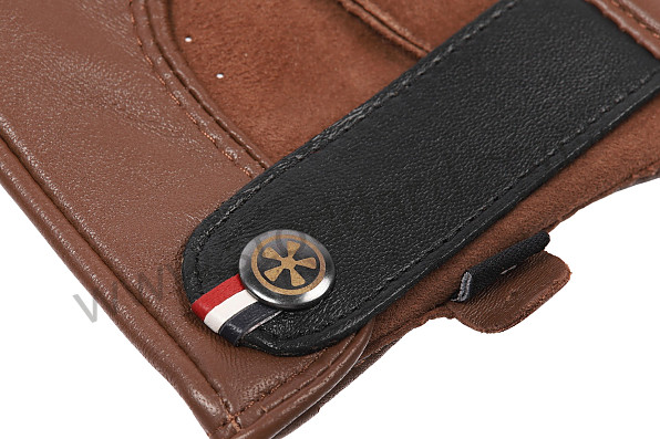 99A001069352 - LEATHER DRIVING FINGERLESS GLOVES - COGNAC CRUISER for Porsche 