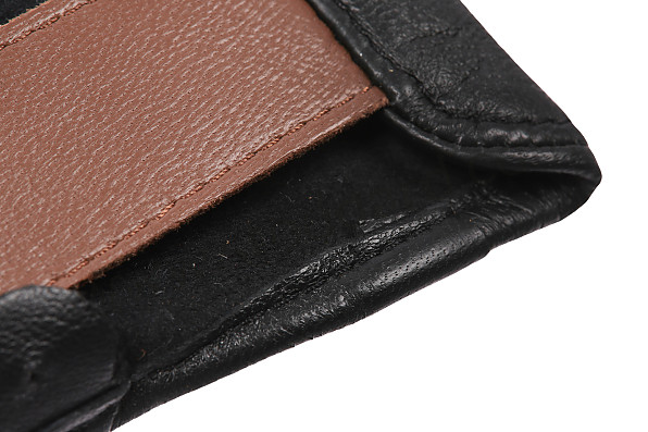 99A001069353 - BLACK LEATHER DRIVING FINGERLESS GLOVES - NIGHT DRIVER for Porsche 